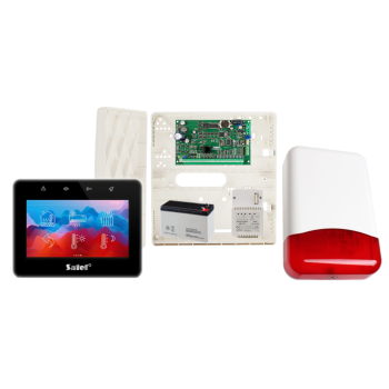 ZESTAW ALARMOWY SATEL INTEGRA 32 + INT-TSG2R-B + OPU-4P + AWT150 + 7Ah + SYRENA TI700