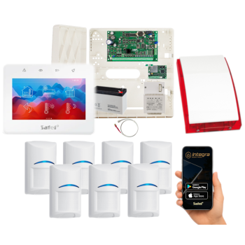 ZESTAW SATEL INTEGRA 32 + INT-TSG2R-W 7x BOSCH INT-GSM LTE + SYRENA SP-4001R