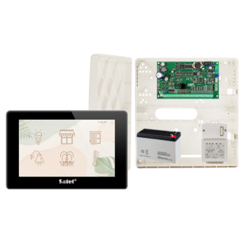 ZESTAW ALARMOWY SATEL INTEGRA 32 + INT-TSH2R-B + OPU-4P + AWT150 + 7Ah