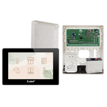 ZESTAW ALARMOWY SATEL INTEGRA 64 + INT-TSH2R-B + OPU-3P + AWT682 + 17Ah