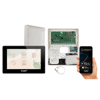 ZESTAW ALARMOWY SATEL INTEGRA 64 + INT-TSH2R-B + OPU-3P + AWT682 + 17Ah + MODUŁ GSM LTE