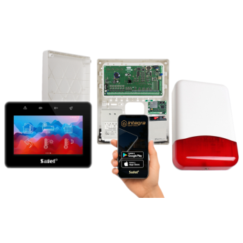 ZESTAW ALARMOWY SATEL INTEGRA 64 TSG2R-B + TI700 + INT-GSM LTE