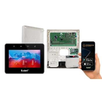 ZESTAW ALARMOWY SATEL INTEGRA 64 + INT-TSG2R-B + OPU-3P + AWT682 + 17Ah + MODUŁ GSM LTE