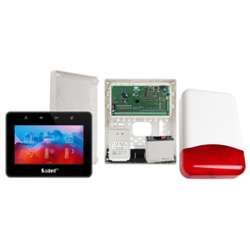 ZESTAW ALARMOWY SATEL INTEGRA 64 + INT-TSG2R-B + OPU-3P + AWT682 + 17Ah + SYRENA TI700