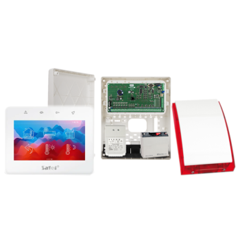 ZESTAW ALARMOWY SATEL INTEGRA 64 + INT-TSG2R-W + OPU-3P + AWT682 + 17Ah + SYRENA SP-4001R