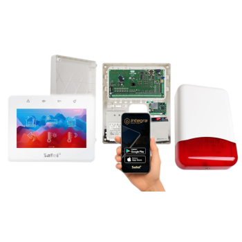 ZESTAW ALARMOWY SATEL INTEGRA 64 TSG2R-W + TI700 + INT-GSM LTE