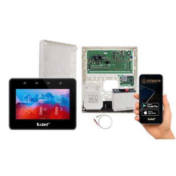 ZESTAW ALARMOWY SATEL INTEGRA 64 PLUS + INT-TSG2R-B + OPU-3P + AWT800 + 17Ah + MODUŁ GSM LTE