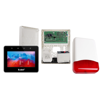 ZESTAW ALARMOWY SATEL INTEGRA 64 PLUS + INT-TSG2R-B + OPU-3P + AWT800 + 17Ah + SYRENA TI700