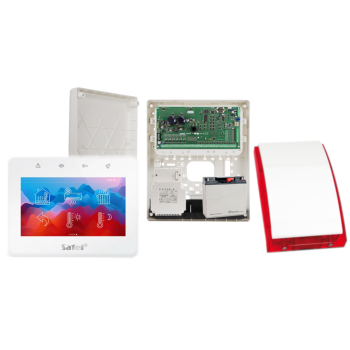 ZESTAW ALARMOWY SATEL INTEGRA 64 PLUS  + INT-TSG2R-W + OPU-3P + AWT800 + 17Ah + SYRENA SP-4001R