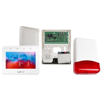 ZESTAW ALARMOWY SATEL INTEGRA 64 PLUS  + INT-TSG2R-W + OPU-3P + AWT800 + 17Ah + SYRENA TI700
