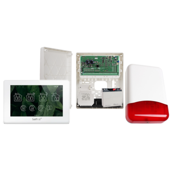 ZESTAW ALARMOWY SATEL INTEGRA 64 PLUS + INT-TSH2R-W + OPU-3P + AWT800 + 17Ah + SYRENA TI700