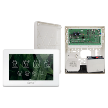 ZESTAW ALARMOWY SATEL INTEGRA 64 PLUS + INT-TSH2R-W + OPU-3P + AWT800 + 17Ah