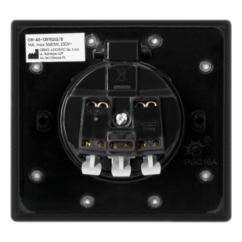 GNIAZDO ELEKTRYCZNE ORNO OR-AE-1397(GS)/B 2P+Z SCHUKO