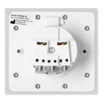GNIAZDO ELEKTRYCZNE ORNO OR-AE-1397(GS)/W 2P+Z SCHUKO