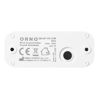 PRZYCISK DZWONKOWY PRZEWODOWY ORNO OR-DP-PD-1/W