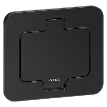 GNIAZDO PODTYNKOWE ORNO OR-GM-9031/B 2P+Z IP55 ALUMINIUM CZARNE
