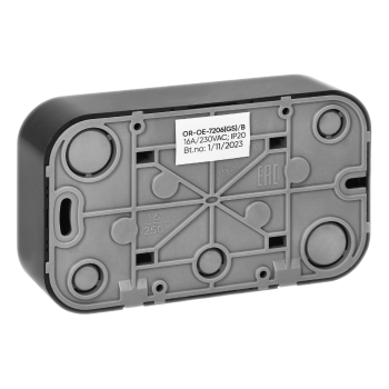 GNIAZDO PODWÓJNE ToDo NATYNKOWE ORNO OR-OE-7206(GS)/B IP20 SCHUKO