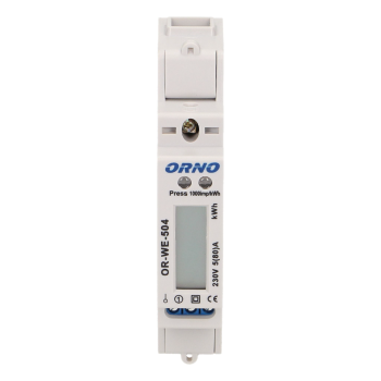 1-FAZOWY WSKAŹNIK ZUŻYCIA ENERGII ELEKTRYCZNEJ ORNO OR-WE-504 80A + PORT RS-485