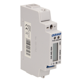 1-FAZOWY WSKAŹNIK ZUŻYCIA ENERGII ELEKTRYCZNEJ ORNO OR-WE-504 80A + PORT RS-485