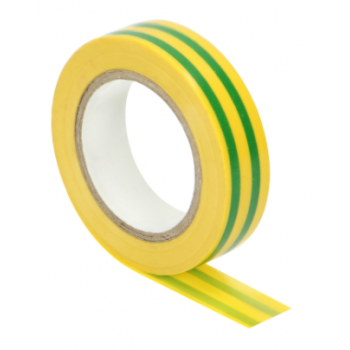 TAŚMA IZOLACYJNA UNIEPALNIONA ŻÓŁTO-ZIELONA ORNO OR-AE-13214/YG/10m 15mm