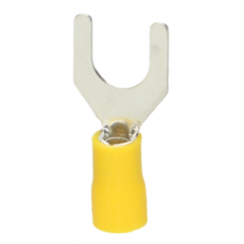 KOŃCÓWKA WIDEŁKOWA IZOLOWANA PRZEKRÓJ max. 6mm2 ORNO OR-KK-8104/6/6/B2 25 szt