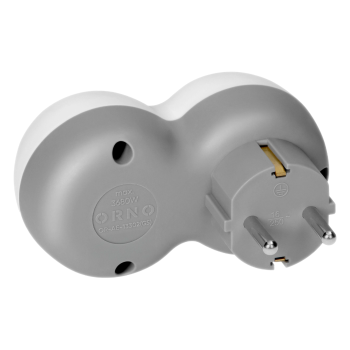 ROZGAŁĘŹNIK 2P+Z 2x USB ORNO OR-AE-13302(GS) 16A SCHUKO