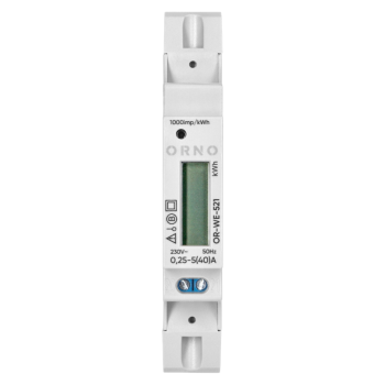 1-FAZOWY LICZNIK ENERGII ORNO OR-WE-521 40A DIN