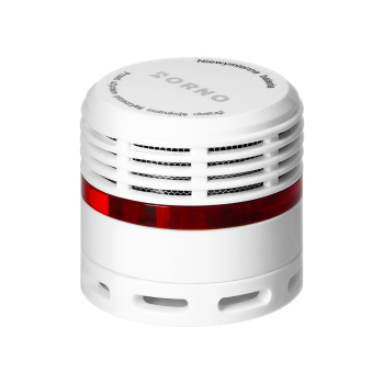 BEZPRZEWODOWY MINI CZUJNIK DYMU ORNO OR-DC-637 WBUDOWANA BATERIA