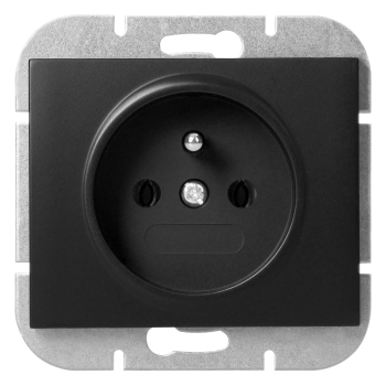 GNIAZDO POJEDYNCZE PODTYNKOWE ONYX ORNO OR-OE-7505/B 2P+Z IP20 10szt