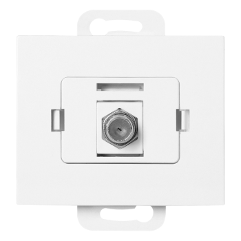 GNIAZDO POJEDYNCZE TYPU F PODTYNKOWE ONYX ORNO OR-OE-7514/W IP20