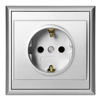 GNIAZDO POJEDYNCZE PODTYNKOWE LUNA ORNO OR-OE-7605(GS)/G 2P+Z SCHUKO IP20 10szt