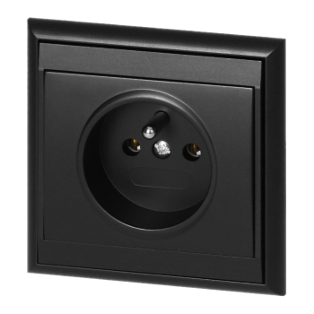 GNIAZDO POJEDYNCZE PODTYNKOWE LUNA ORNO OR-OE-7605/B 2P+Z IP20 10szt