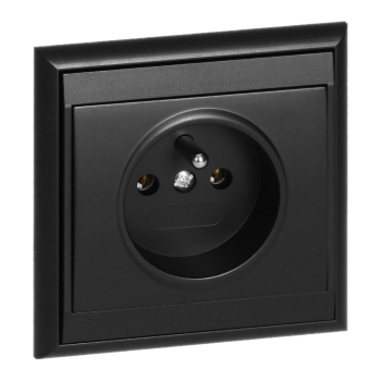 GNIAZDO POJEDYNCZE PODTYNKOWE LUNA ORNO OR-OE-7605/B 2P+Z IP20 10szt