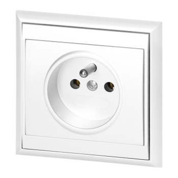 GNIAZDO POJEDYNCZE PODTYNKOWE LUNA ORNO OR-OE-7605/W 2P+Z IP20 10szt