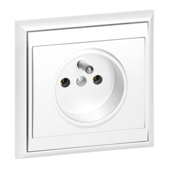 GNIAZDO POJEDYNCZE PODTYNKOWE LUNA ORNO OR-OE-7605/W 2P+Z IP20 10szt