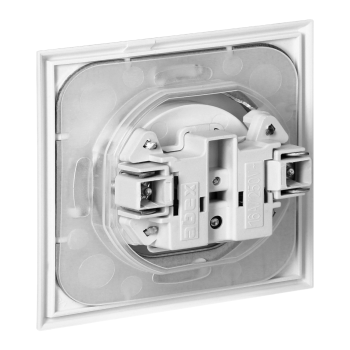 GNIAZDO POJEDYNCZE PODTYNKOWE Z KLAPKĄ BRYZGOSZCZELNE LUNA ORNO OR-OE-7605/WW 2P+Z IP20 10szt