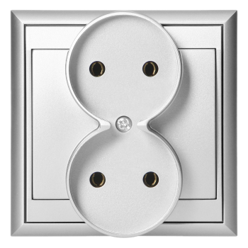 GNIAZDO PODWÓJNE PODTYNKOWE LUNA ORNO OR-OE-7606/2P/G 2x2P IP20 10szt