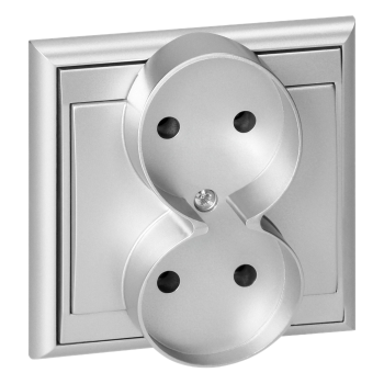 GNIAZDO PODWÓJNE PODTYNKOWE LUNA ORNO OR-OE-7606/2P/G 2x2P IP20 10szt