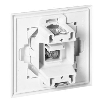 GNIAZDO POJEDYNCZE TYPU F PODTYNKOWE LUNA ORNO OR-OE-7614/W IP20