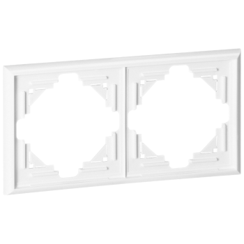 RAMKA PODWÓJNA LUNA ORNO OR-OE-7620/2/W IP20 5szt