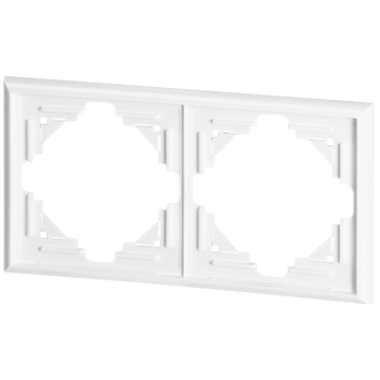 RAMKA PODWÓJNA LUNA ORNO OR-OE-7620/2/W IP20 5szt