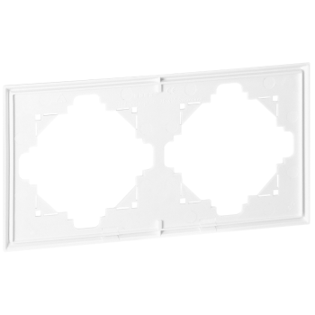 RAMKA PODWÓJNA LUNA ORNO OR-OE-7620/2/W IP20 5szt