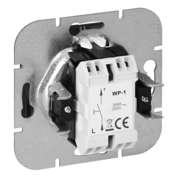 ŁĄCZNIK JEDNOBIEGUNOWY Z PODŚWIETLENIEM PODTYNKOWY PEARL ORNO OR-OE-7700/P/B 10A IP20 10szt