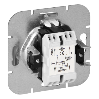 ŁĄCZNIK KRZYŻOWY Z PODŚWIETLENIEM PODTYNKOWY PEARL ORNO OR-OE-7703/P/A 10A IP20