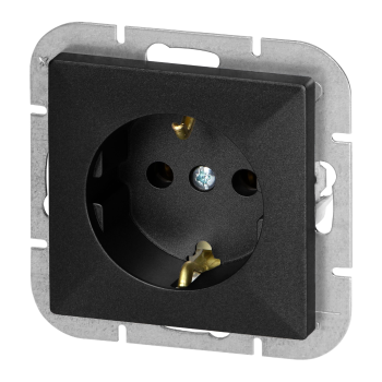 GNIAZDO POJEDYNCZE PODTYNKOWE PEARL ORNO OR-OE-7705(GS)/B SCHUKO IP20 10szt