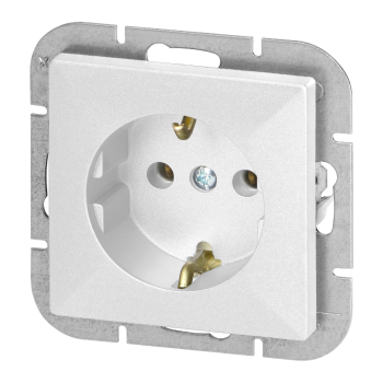 GNIAZDO POJEDYNCZE PODTYNKOWE PEARL ORNO OR-OE-7705(GS)/W SCHUKO IP20 10szt