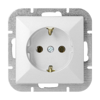 GNIAZDO POJEDYNCZE PODTYNKOWE PEARL ORNO OR-OE-7705(GS)/W SCHUKO IP20 10szt