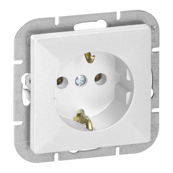 GNIAZDO POJEDYNCZE PODTYNKOWE PEARL ORNO OR-OE-7705(GS)/W SCHUKO IP20 10szt