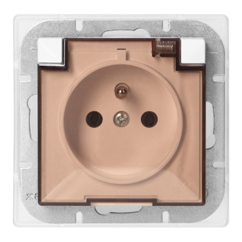 GNIAZDO POJEDYNCZE PODTYNKOWE Z KLAPKĄ PEARL ORNO OR-OE-7705/WT IP20 BRYZGOSZCZELNE 10szt