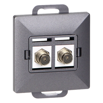 GNIAZDO PODWÓJNE TYPU F PODTYNKOWE PEARL ORNO OR-OE-7714/2/A IP20